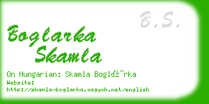 boglarka skamla business card